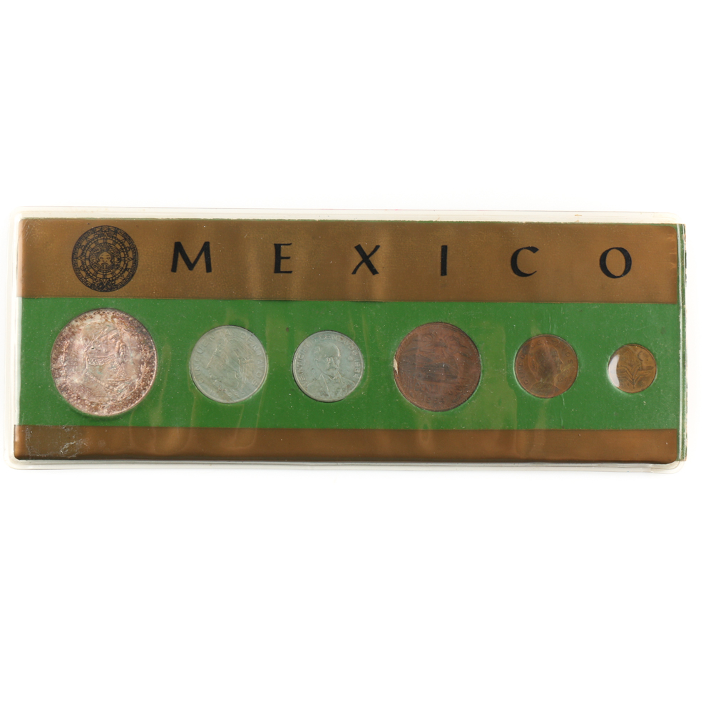 Mexican Type Coin Set from the Mid-1960s