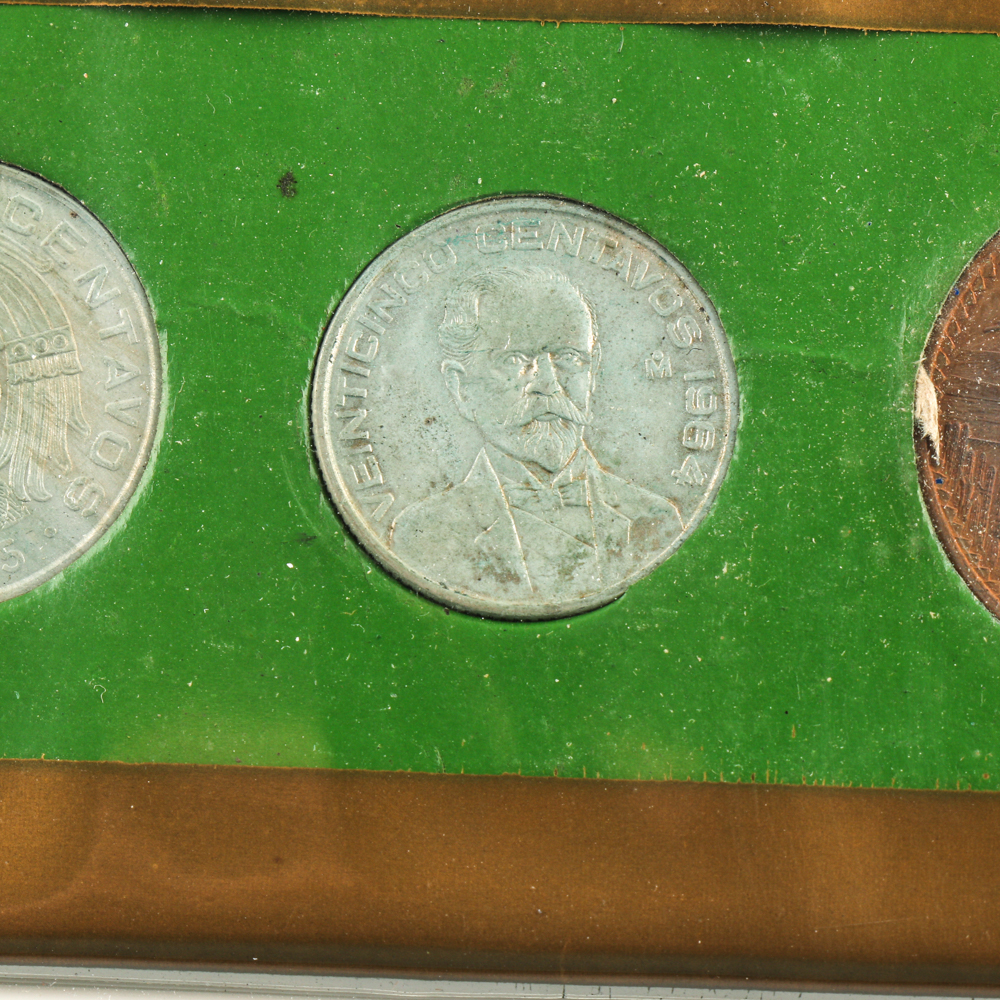 Mexican Type Coin Set from the Mid-1960s
