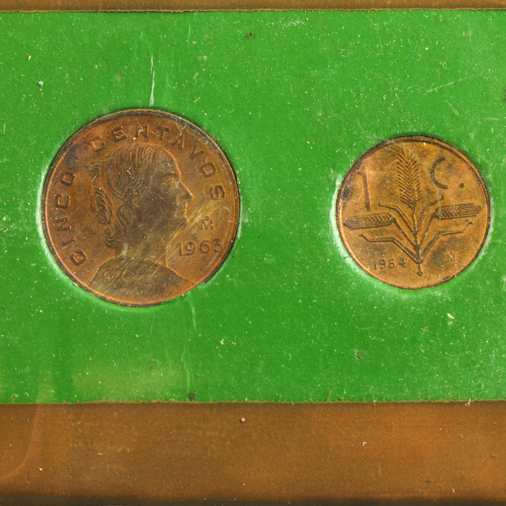 Mexican Type Coin Set from the Mid-1960s