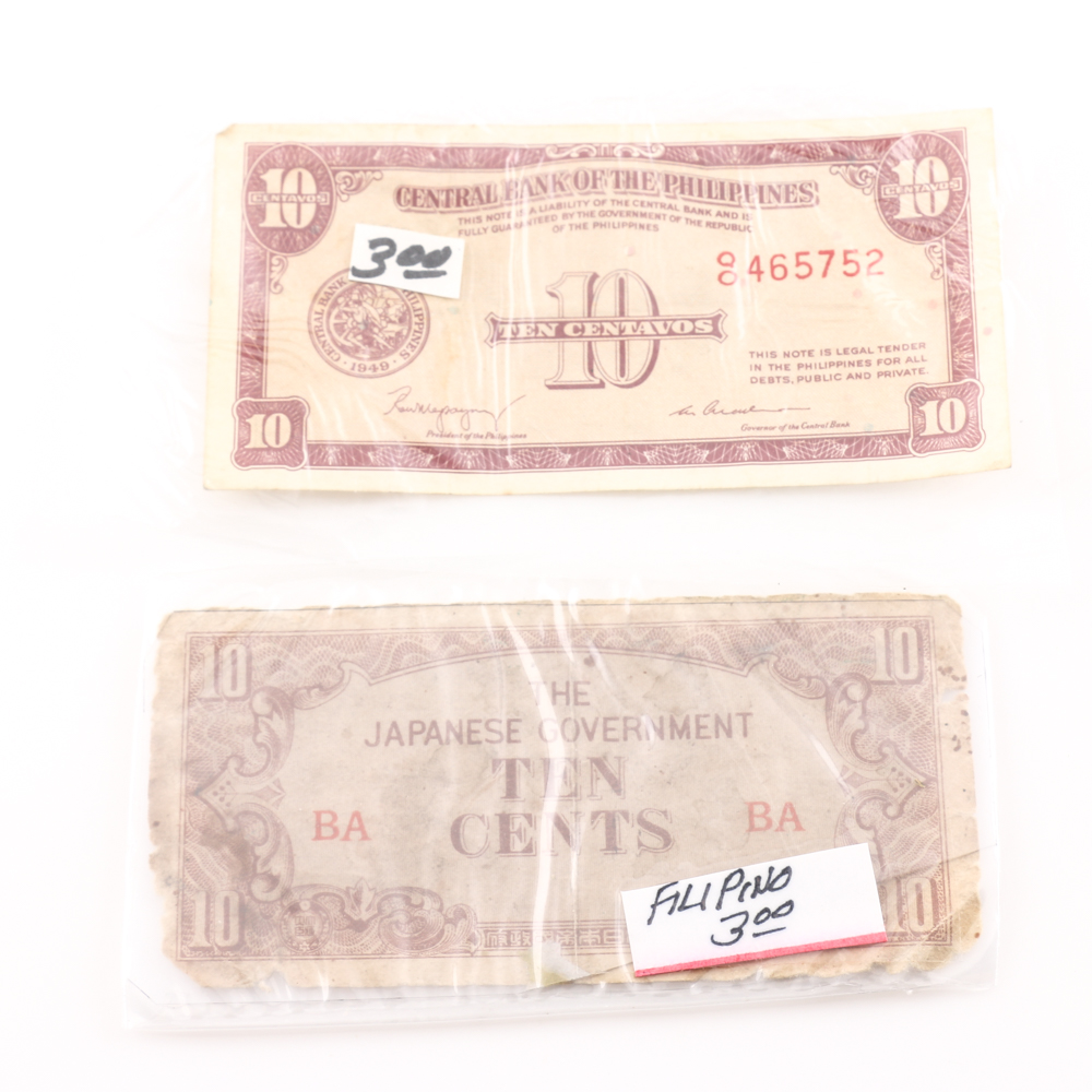 Eight Banknotes from the Philippines