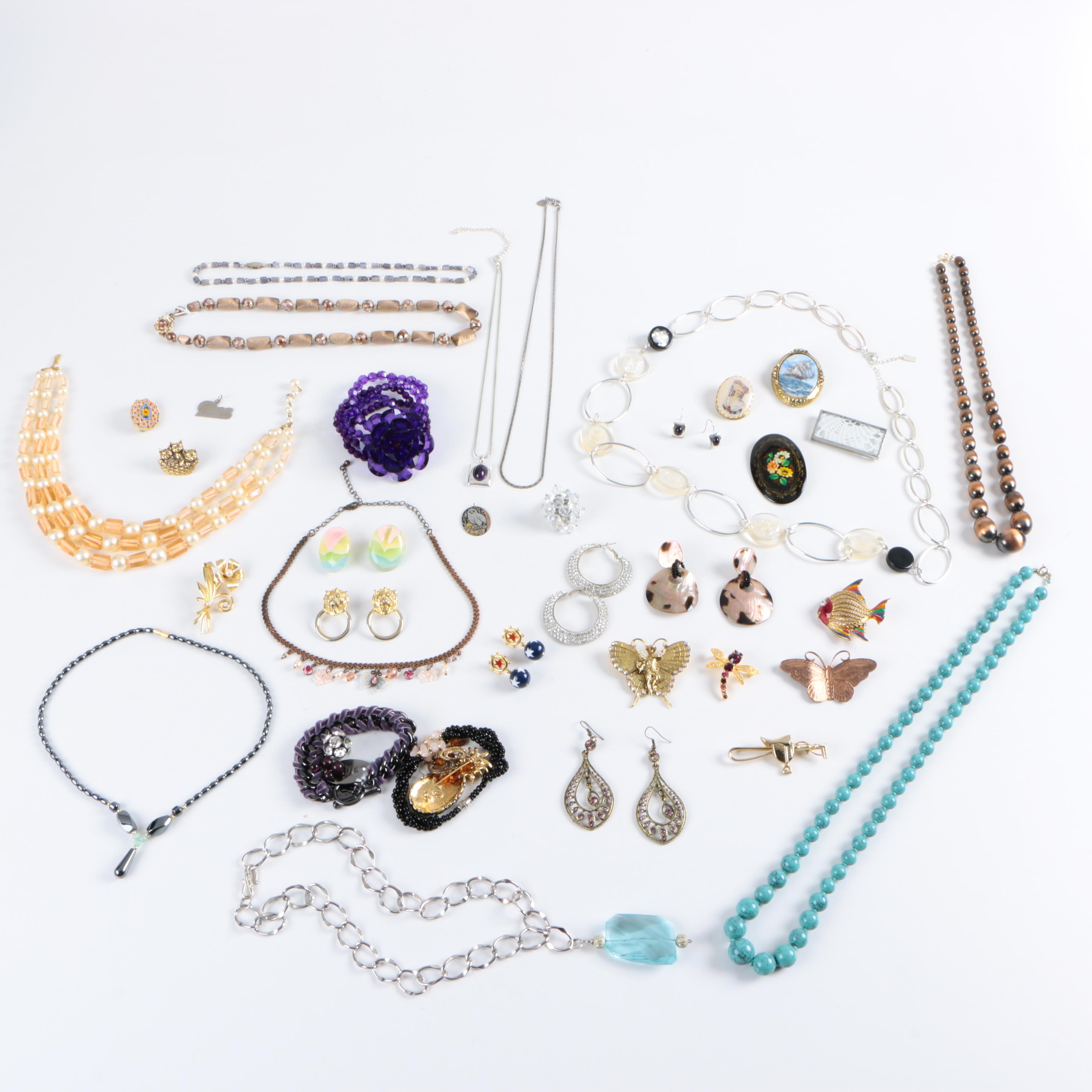 Assorted Costume Jewelry Including Liz Claiborne