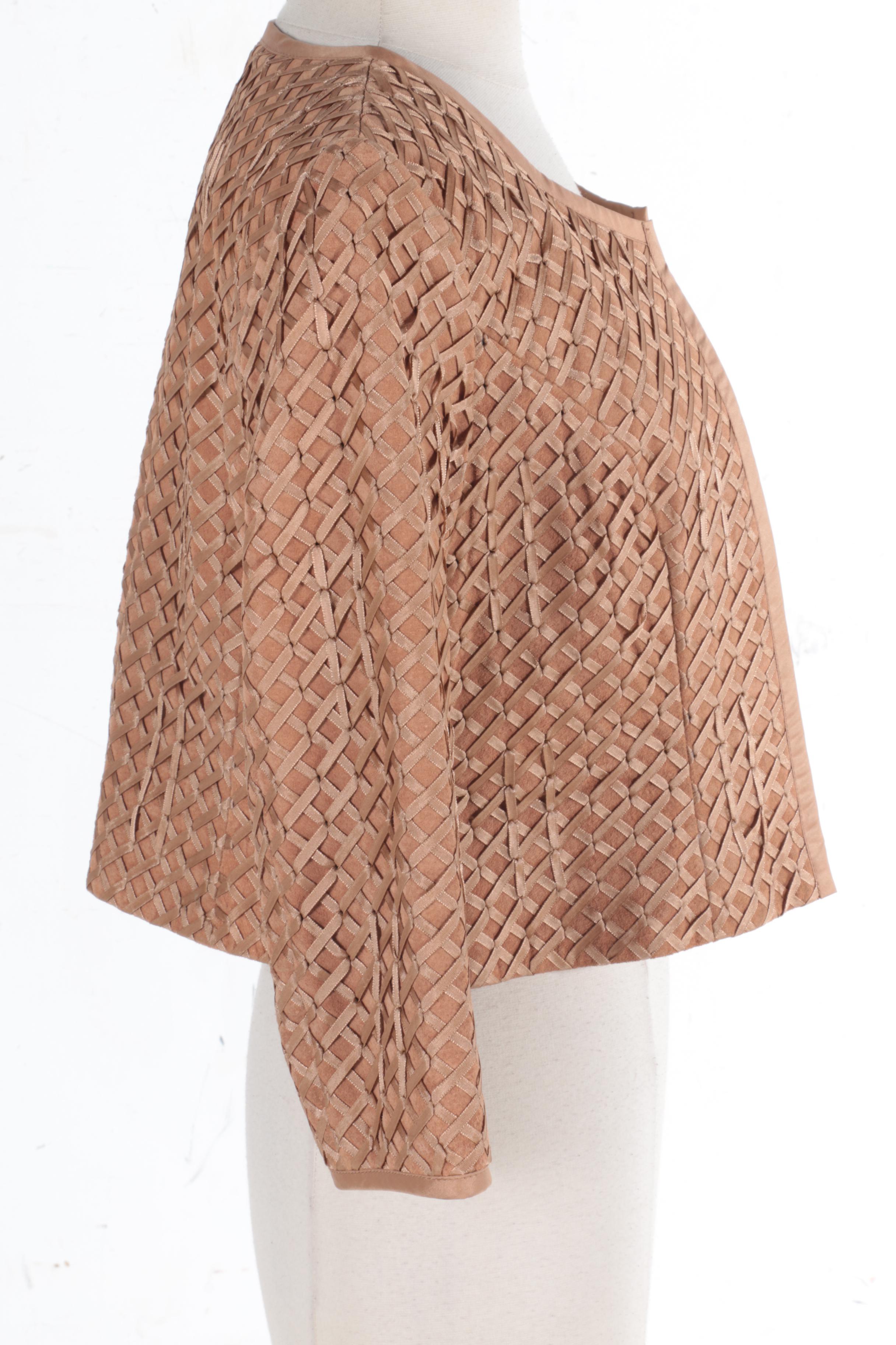 Margaret Godfrey Leather Crop Jacket