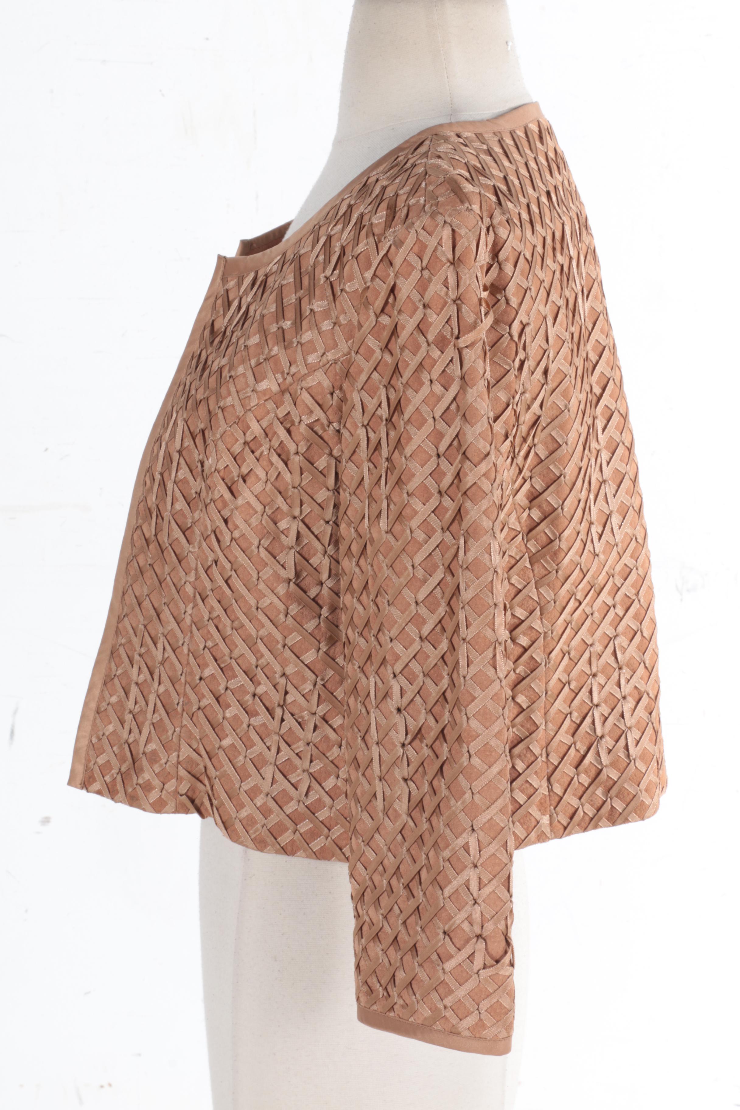 Margaret Godfrey Leather Crop Jacket