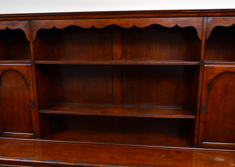 Vintage Jacobean Revival Inspired Display Cabinet on Buffet