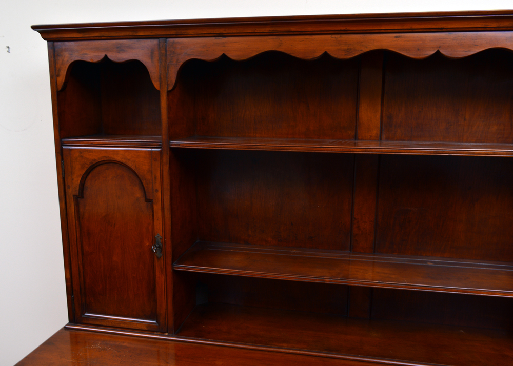 Vintage Jacobean Revival Inspired Display Cabinet on Buffet