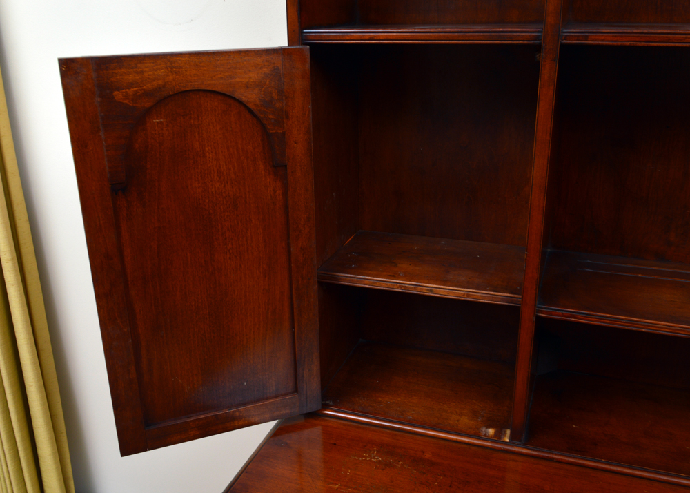 Vintage Jacobean Revival Inspired Display Cabinet on Buffet