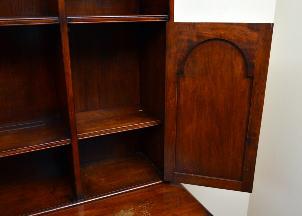 Vintage Jacobean Revival Inspired Display Cabinet on Buffet