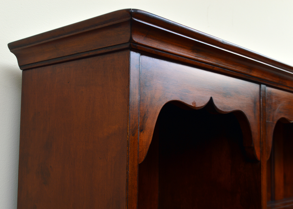 Vintage Jacobean Revival Inspired Display Cabinet on Buffet