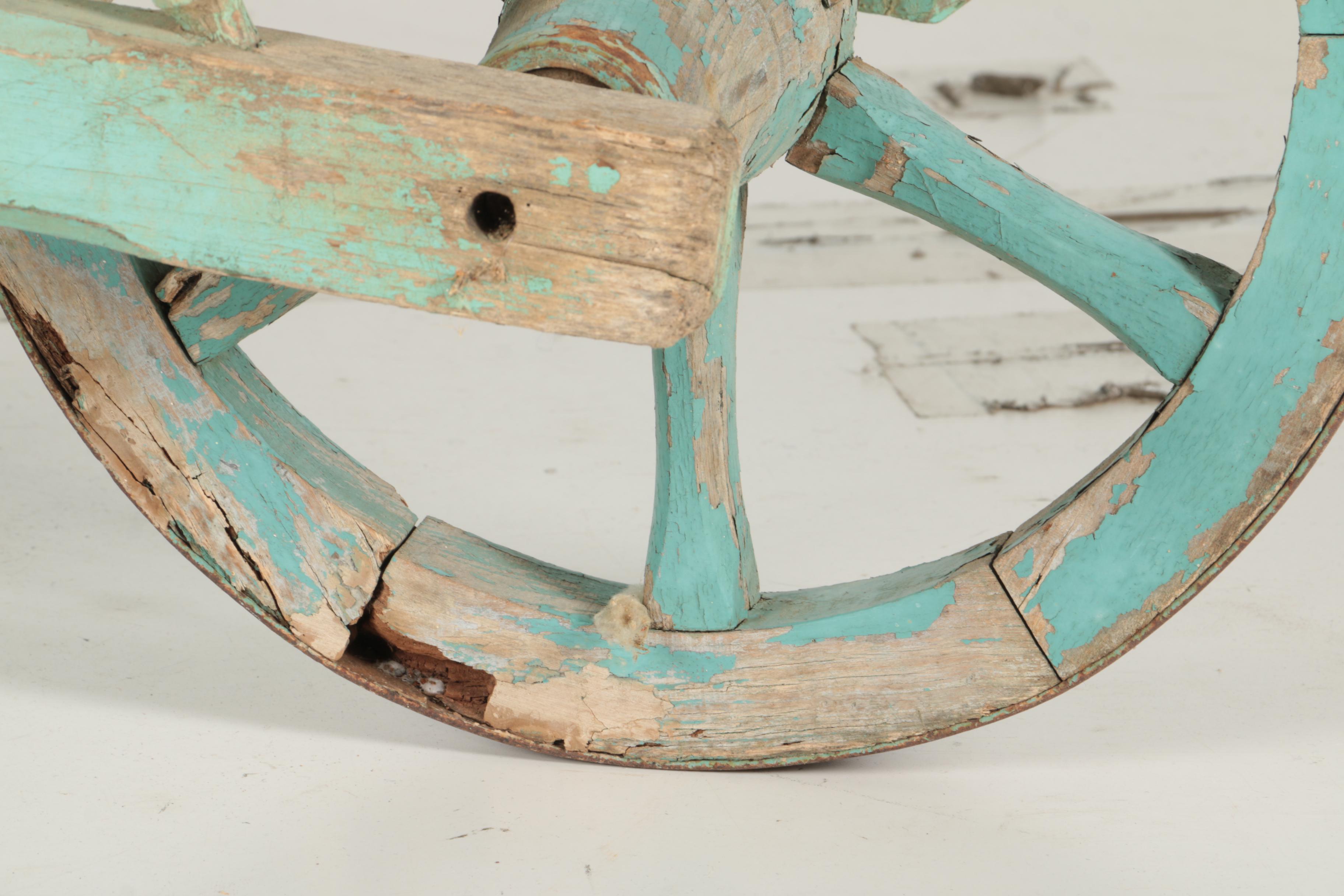 Antique European Wooden Wheelbarrow EBTH