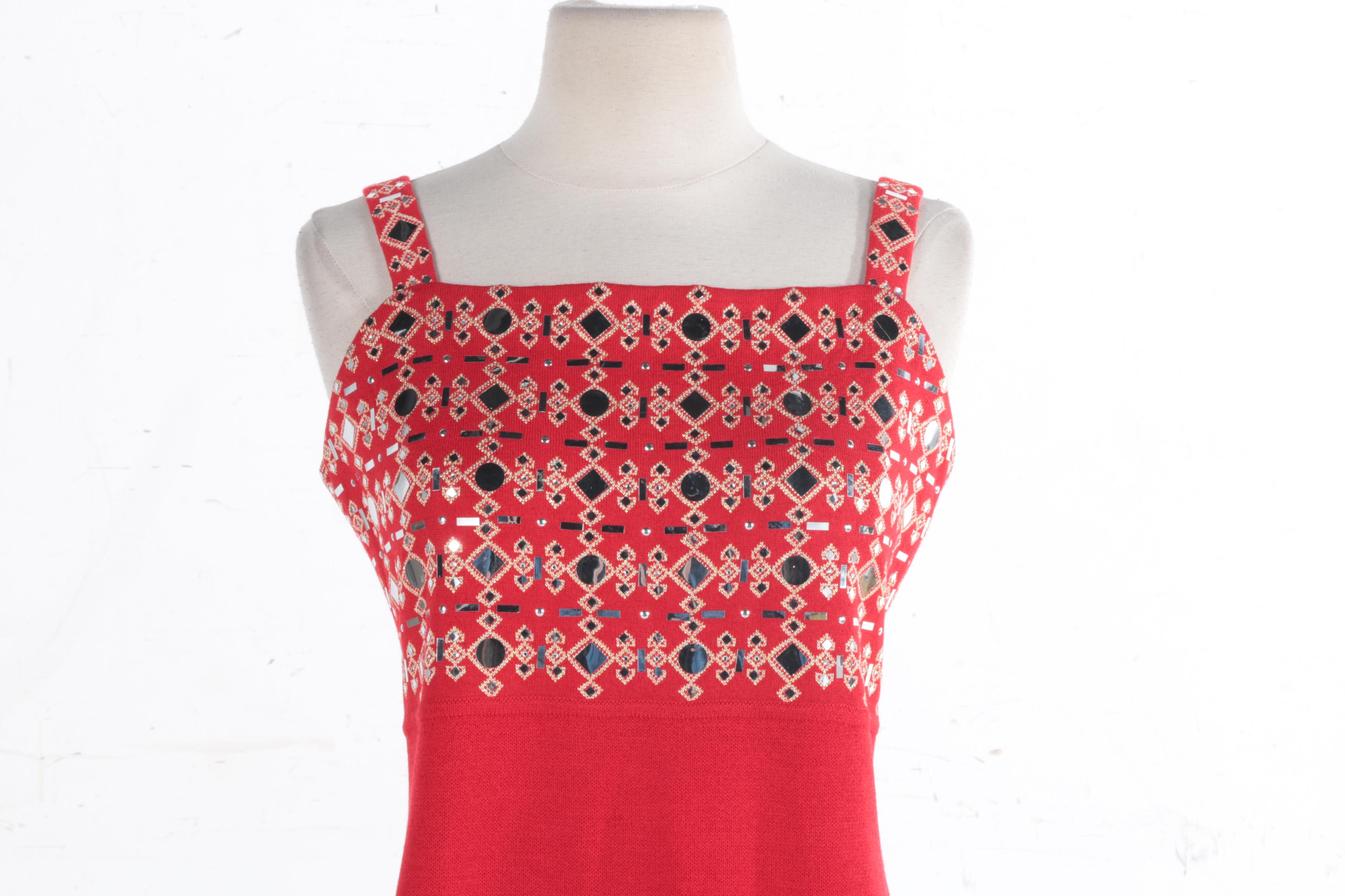 St. John Evening Embellished Gown