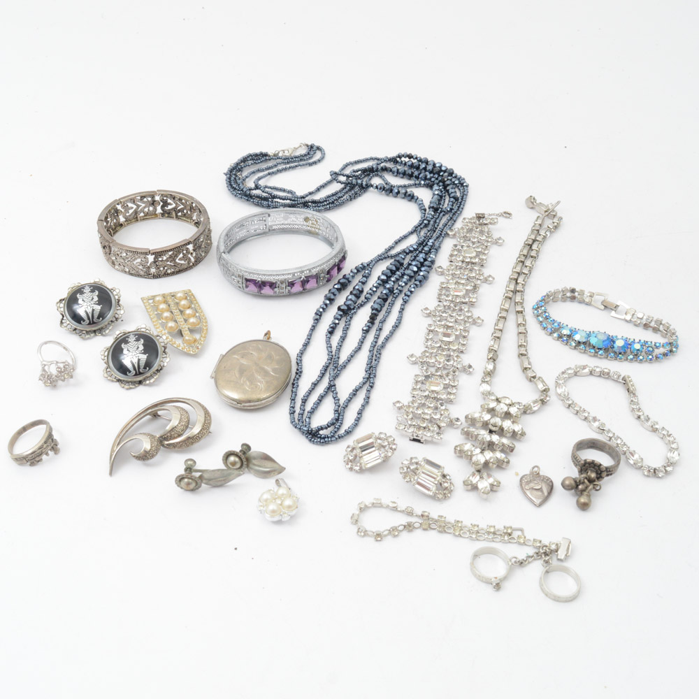 Silvertone Vintage Costume Jewelry