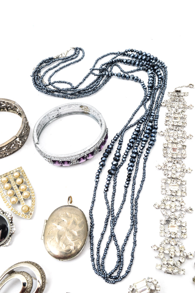 Silvertone Vintage Costume Jewelry