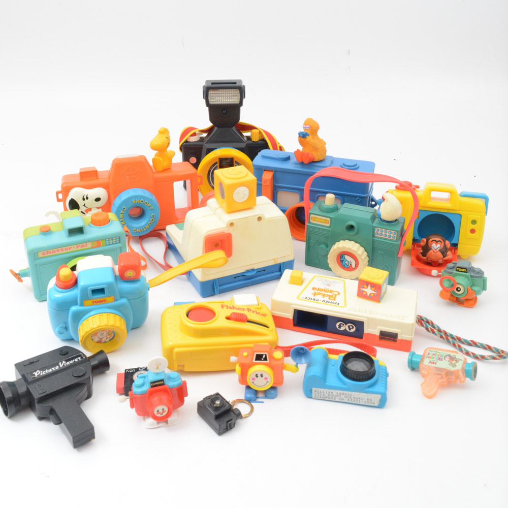 Collection of Vintage Toy Cameras