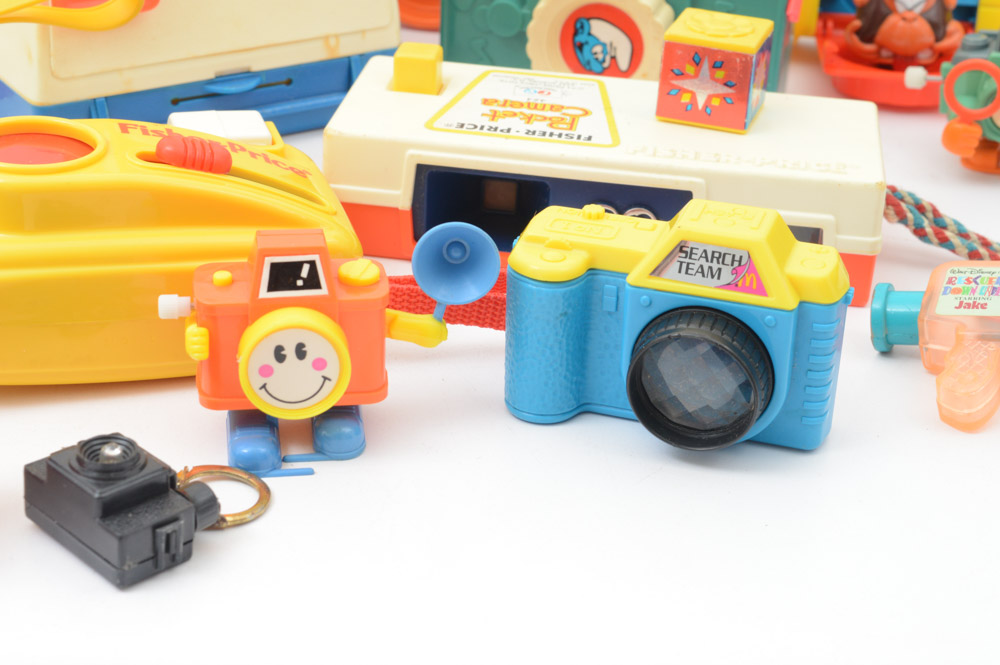 Collection of Vintage Toy Cameras