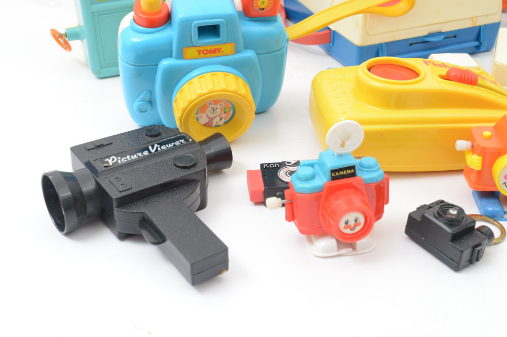 Collection of Vintage Toy Cameras