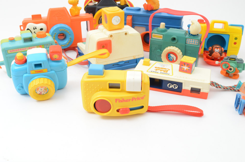 Collection of Vintage Toy Cameras