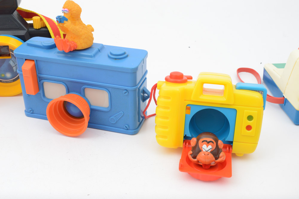 Collection of Vintage Toy Cameras