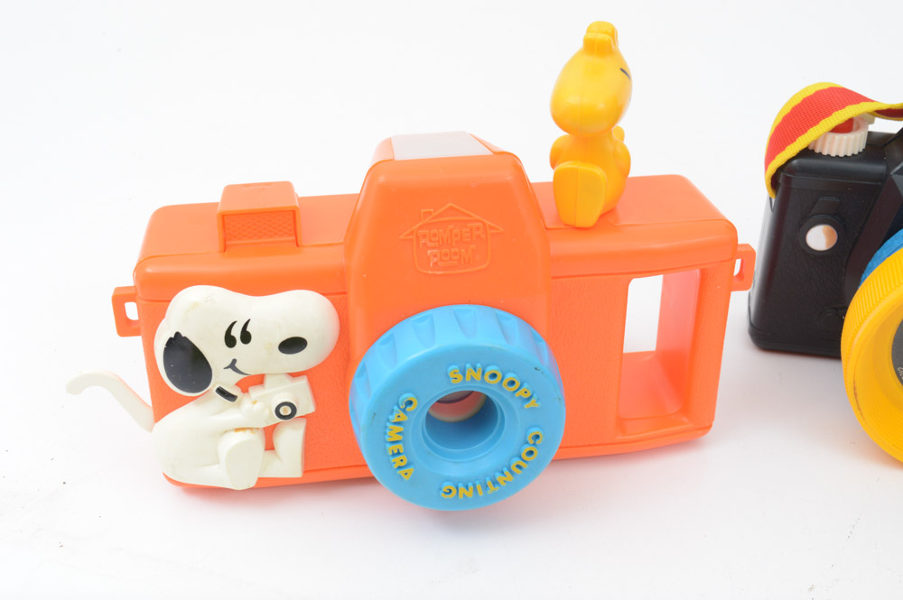Collection of Vintage Toy Cameras
