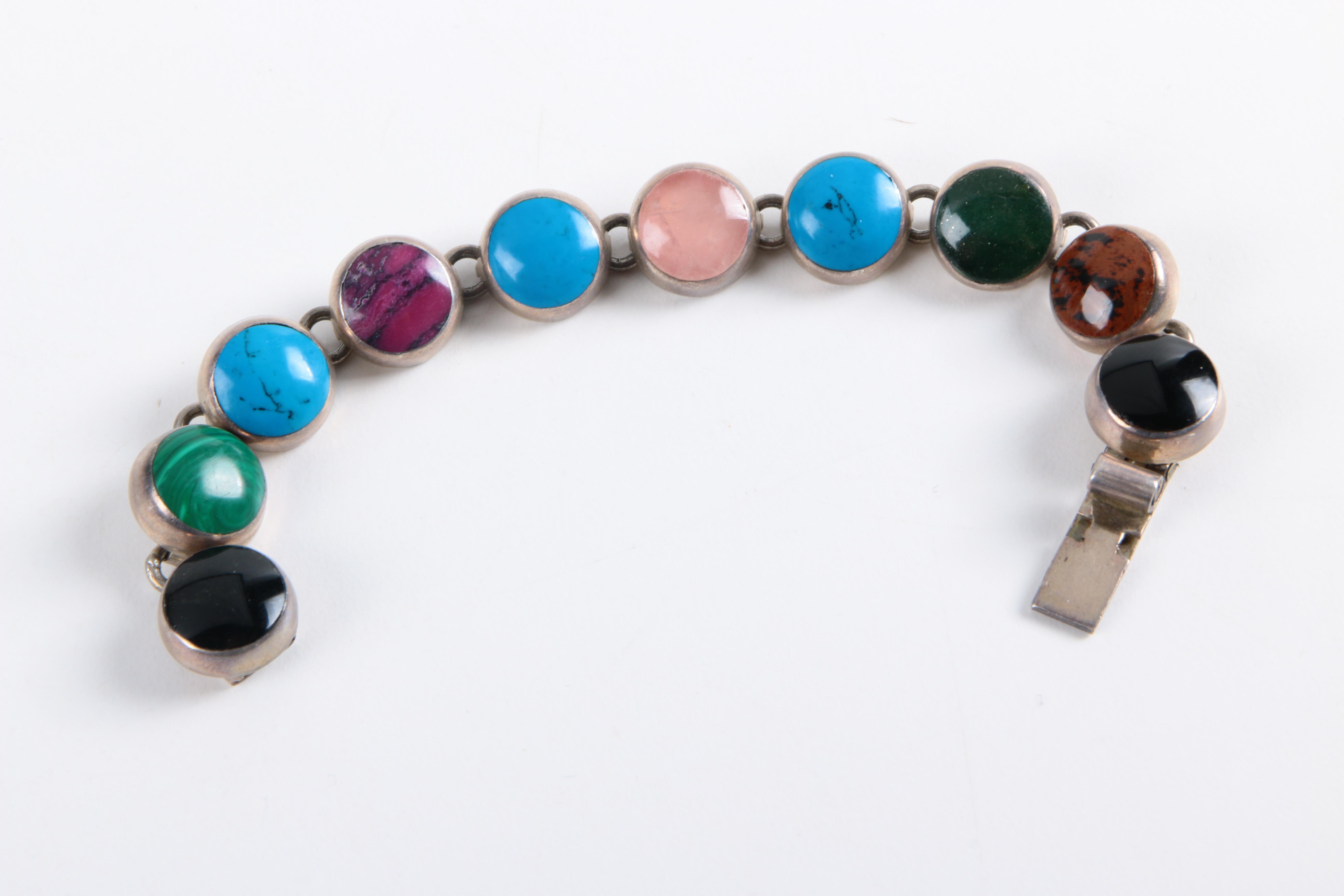 Sterling Silver Jewelry including Signed Mexican Sterling