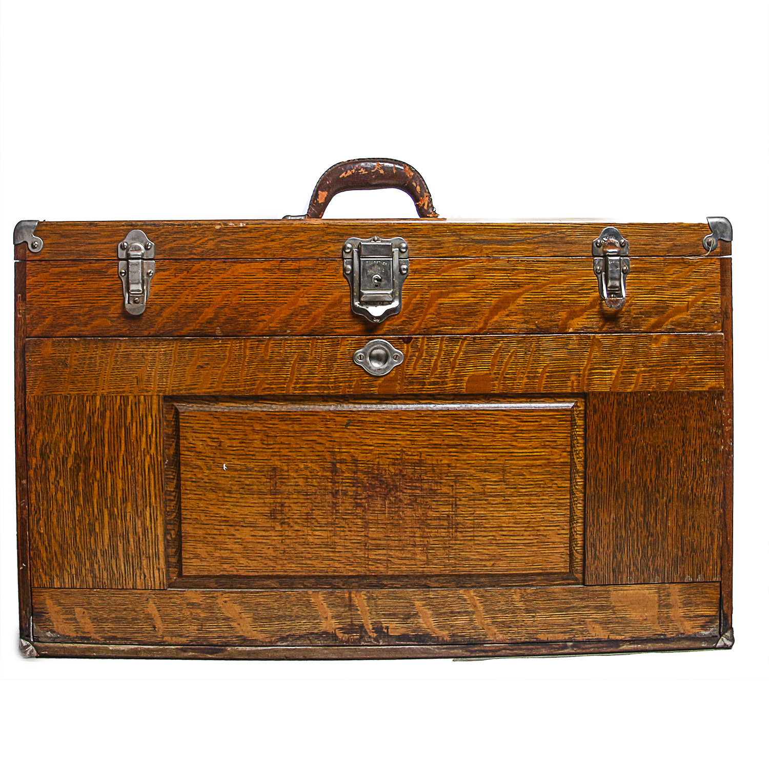 H. Gerstner & Sons Machinist Oak Tool Chest With Contents