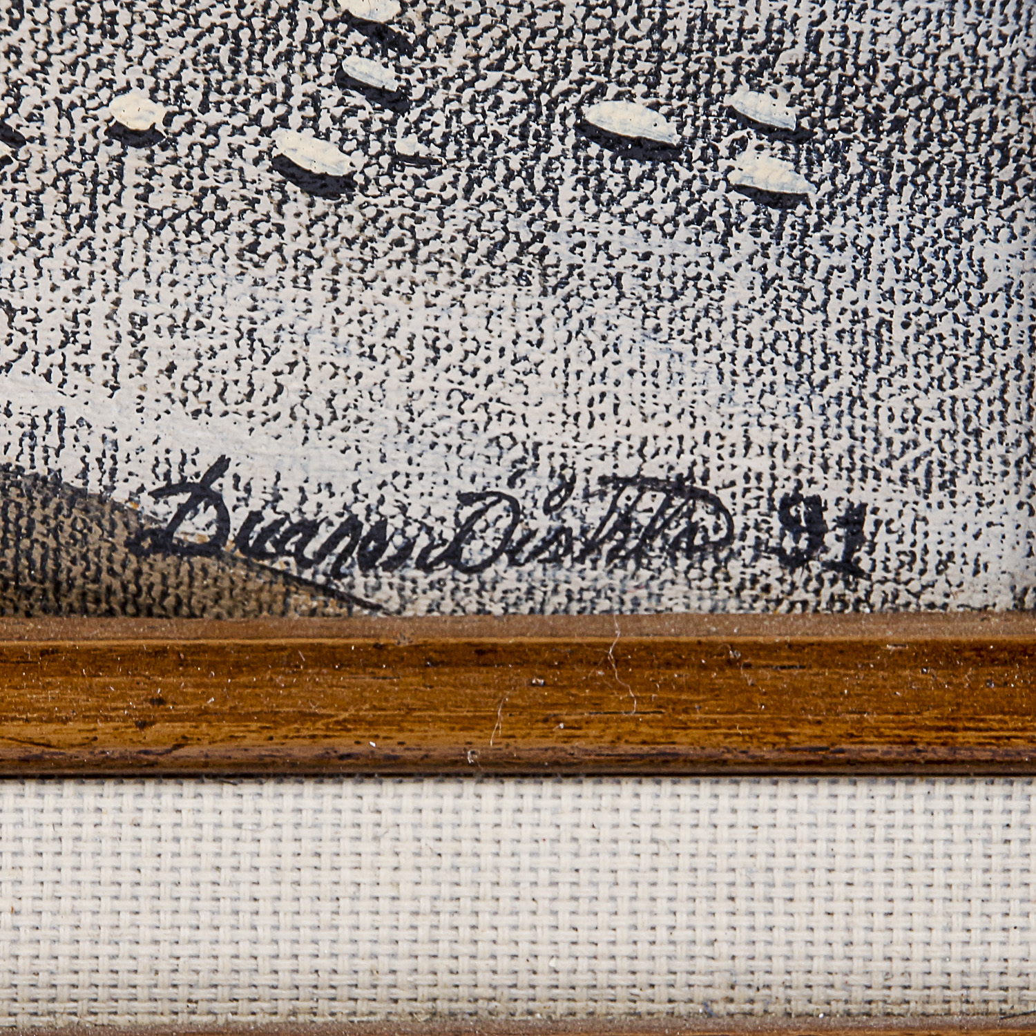 Duane Dishta Original Oil on Canvas of Kachina