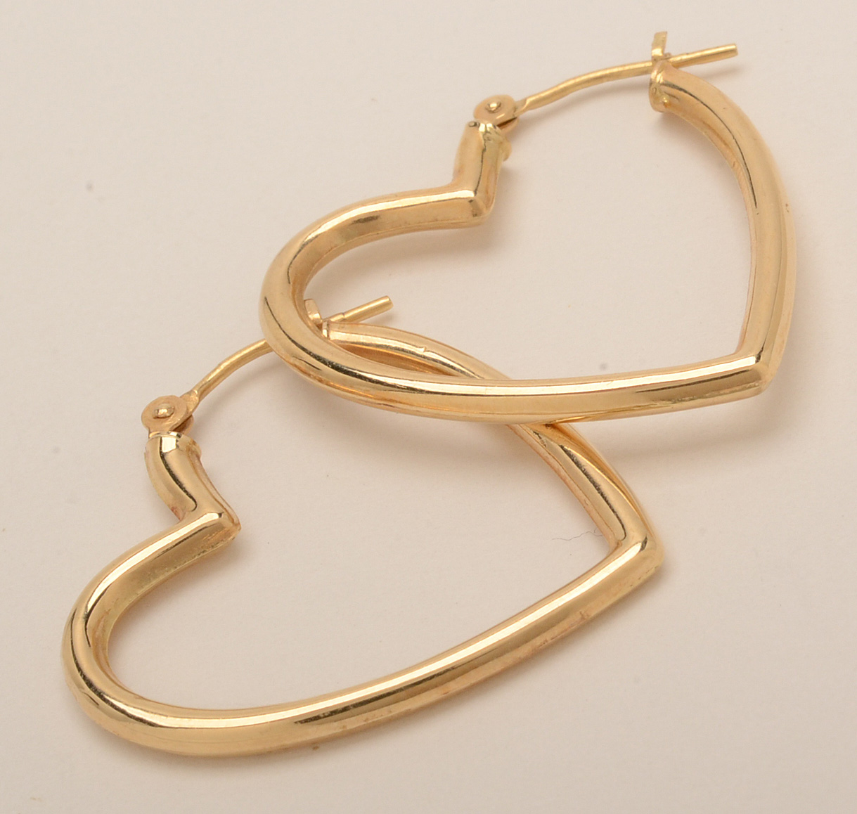 Five Pair of 14K Yellow and White Gold Pierced Earrings