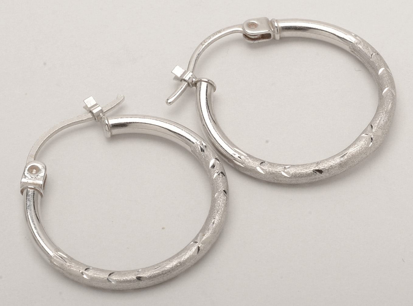 Five Pair of 14K Yellow and White Gold Pierced Earrings