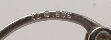 Five Pair of 14K Yellow and White Gold Pierced Earrings