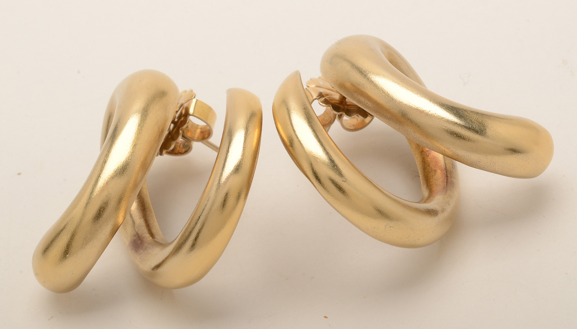 Sterling Silver Openwork Pierced Earrings