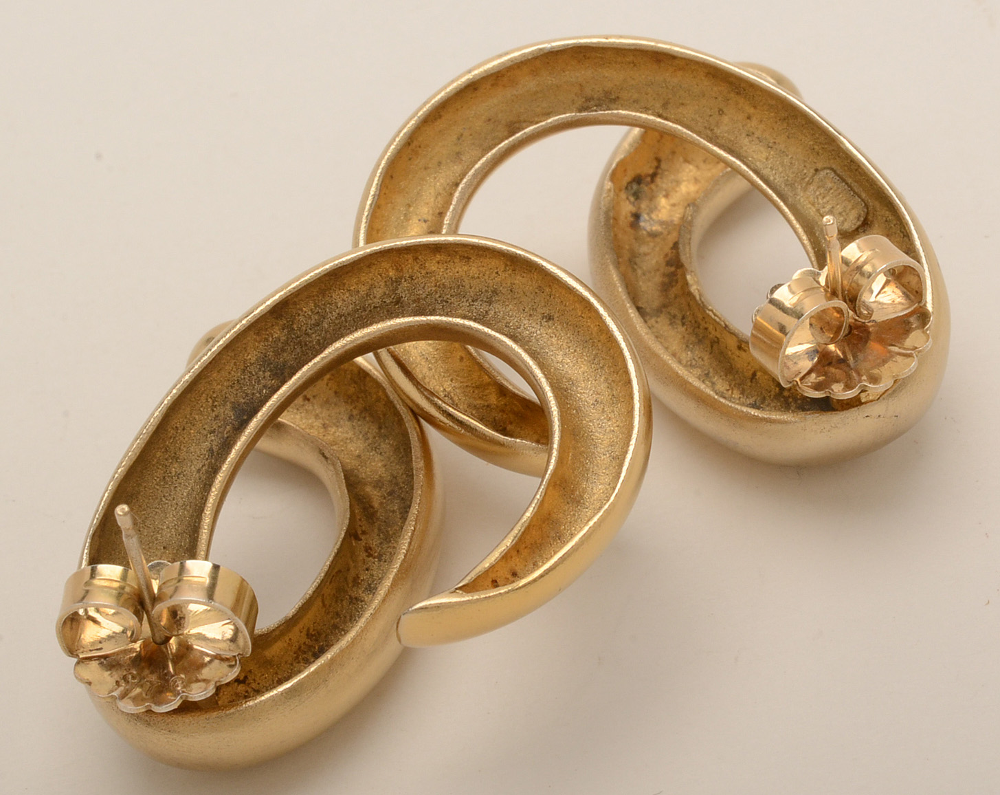 Sterling Silver Openwork Pierced Earrings