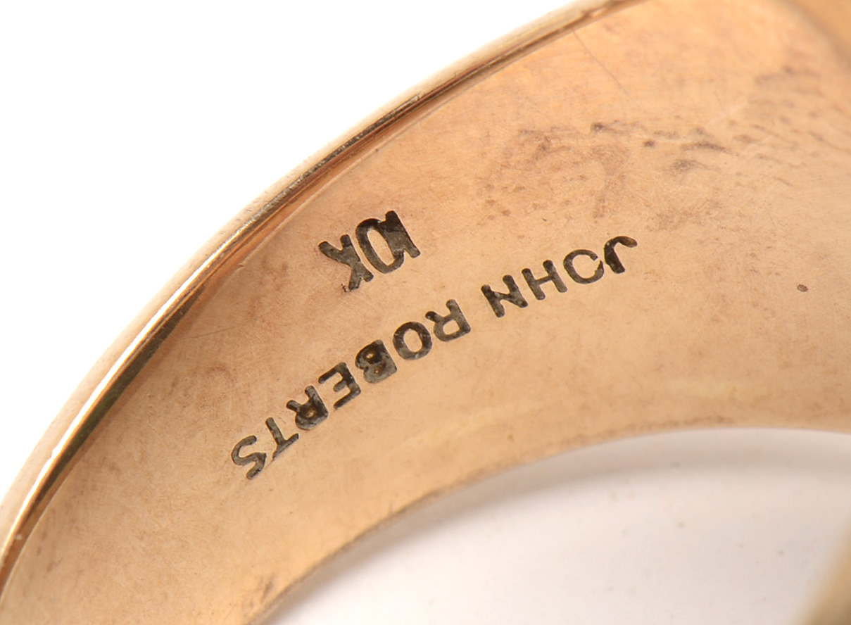 10K Yellow Gold Synthetic Spinel "Dartmouth College" Class Ring