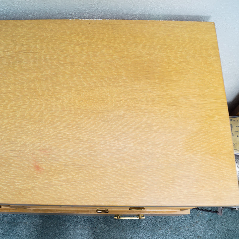 Mid-Century Blonde Wood "Aroma-Tite" Cedar Chest by Lane