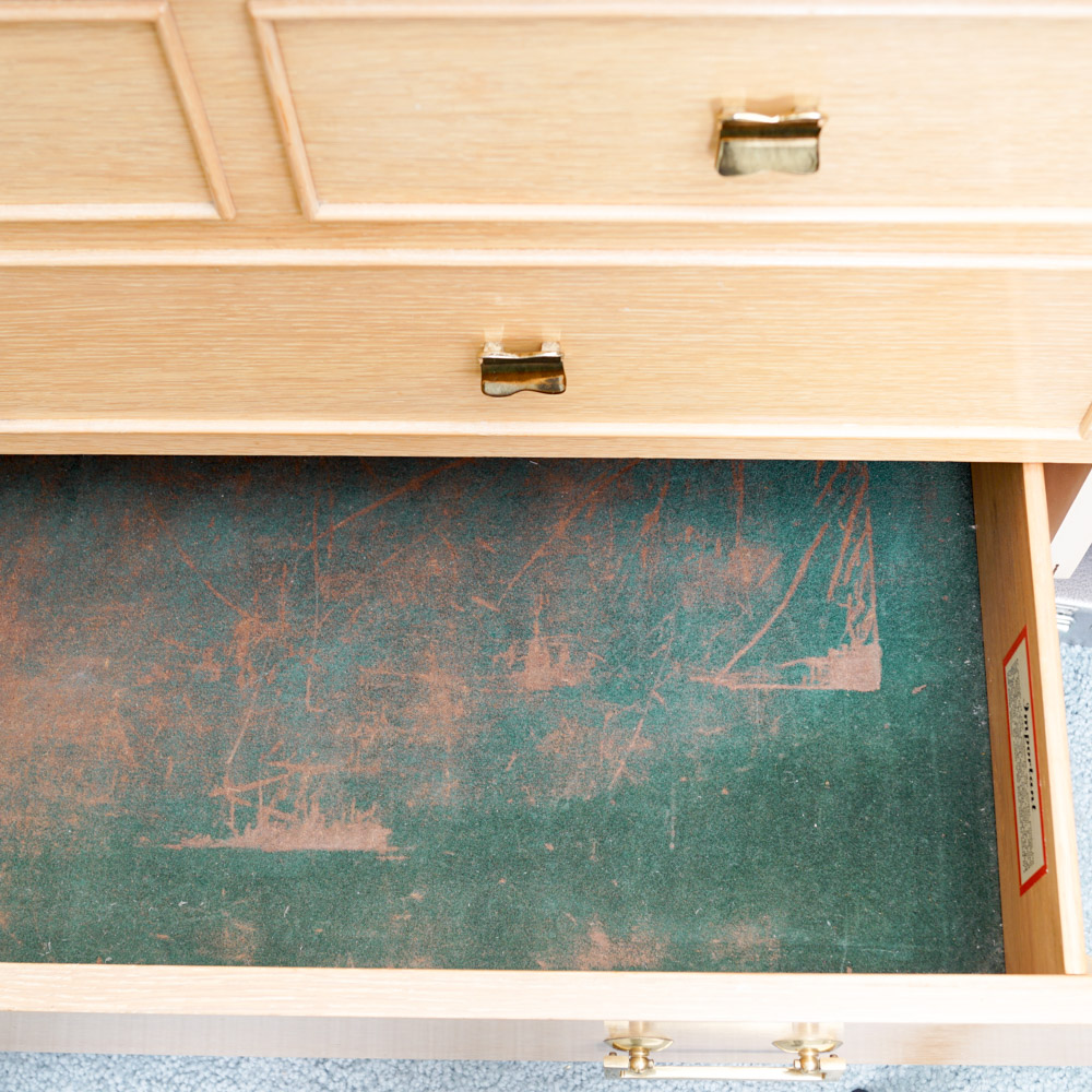 Mid-Century Blonde Wood "Aroma-Tite" Cedar Chest by Lane