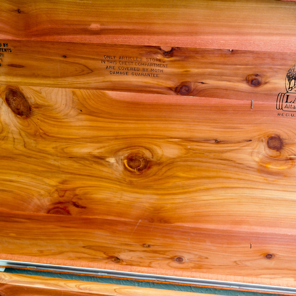 Mid-Century Blonde Wood "Aroma-Tite" Cedar Chest by Lane