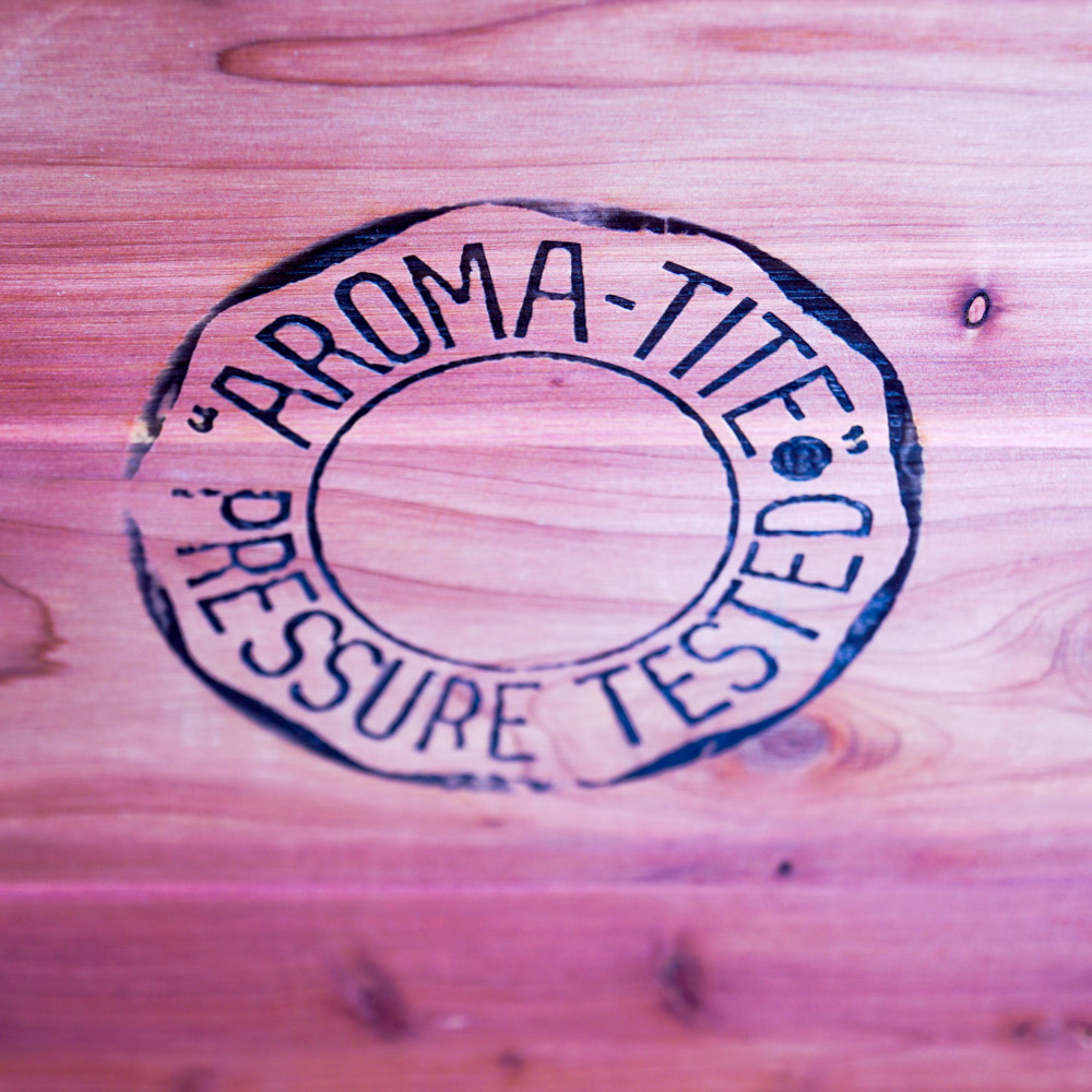 Mid-Century Blonde Wood "Aroma-Tite" Cedar Chest by Lane