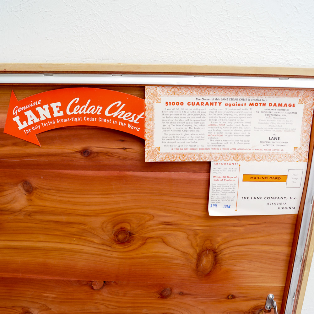 Mid-Century Blonde Wood "Aroma-Tite" Cedar Chest by Lane