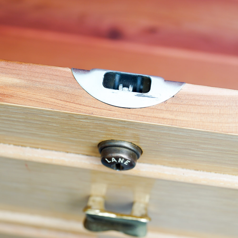 Mid-Century Blonde Wood "Aroma-Tite" Cedar Chest by Lane