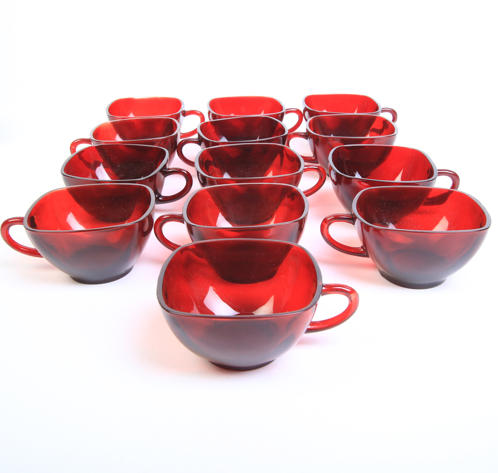 Anchor Hocking "Royal Ruby Charm" Tableware