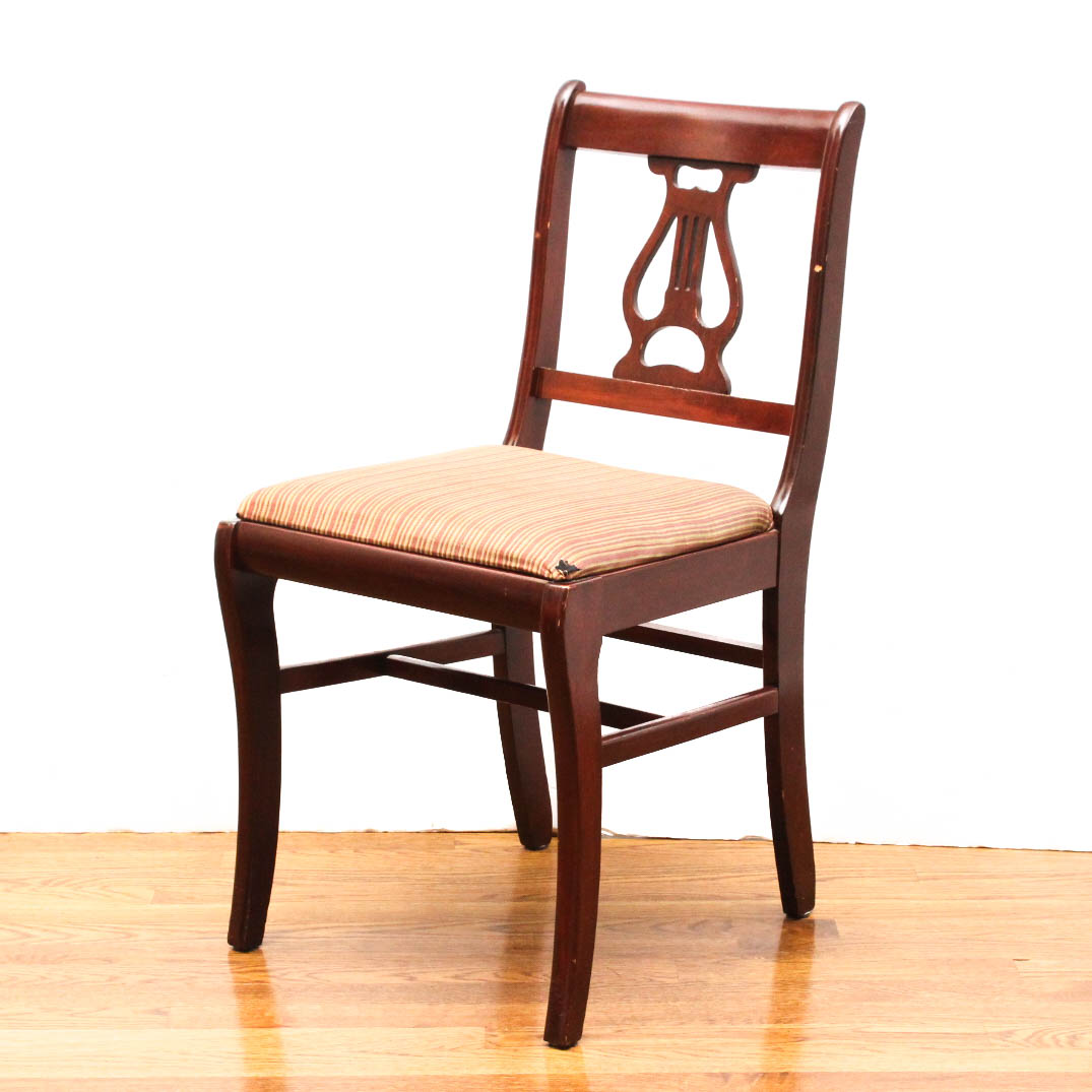 Solid Cherry Lyre Back Side Chair