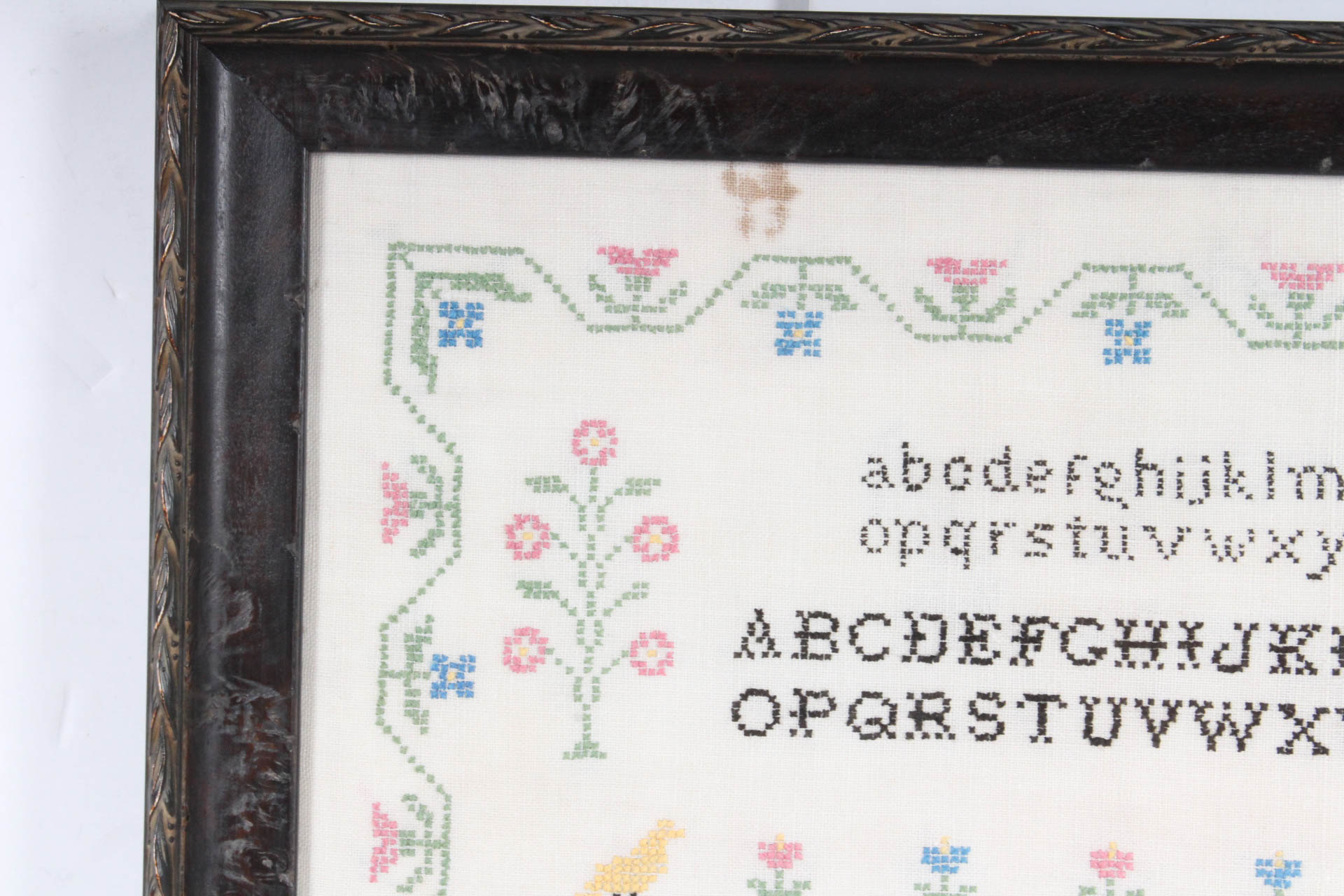 Vintage Needlepoint Sampler