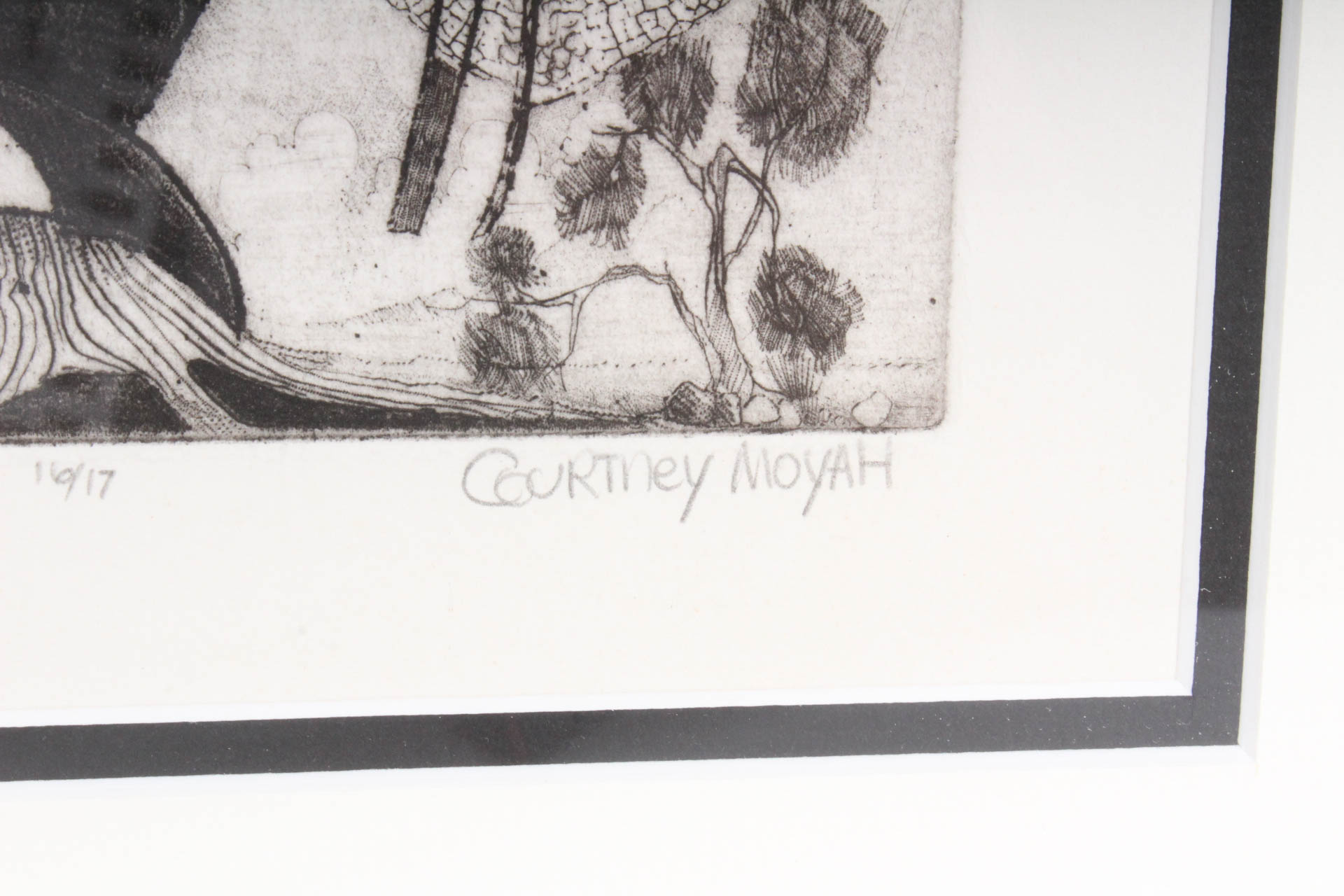 Courtney Moyah Limited Edition Etching of "Man"