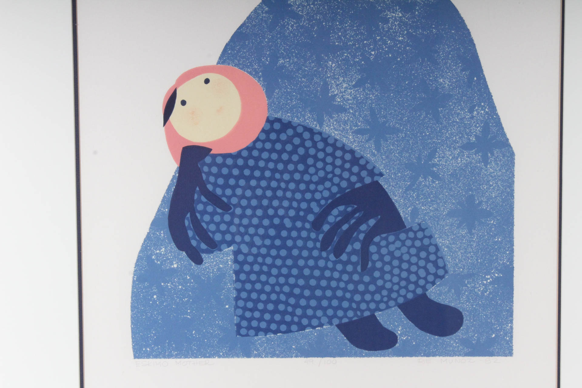 Rie Muñoz Limited Edition Lithograph "Eskimo Mother"