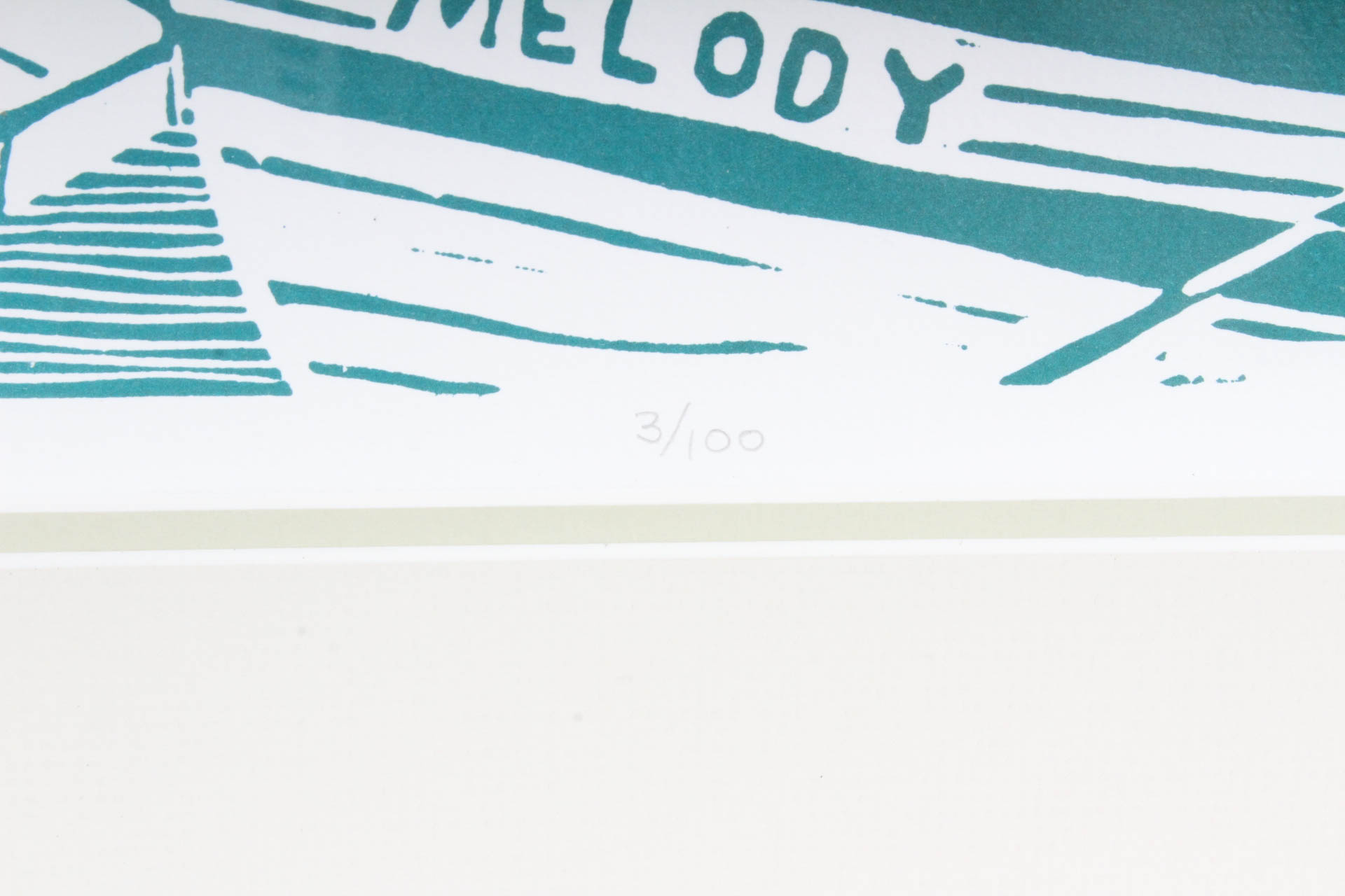 Pair of Judy Cooper Limited Edition Linocut Prints