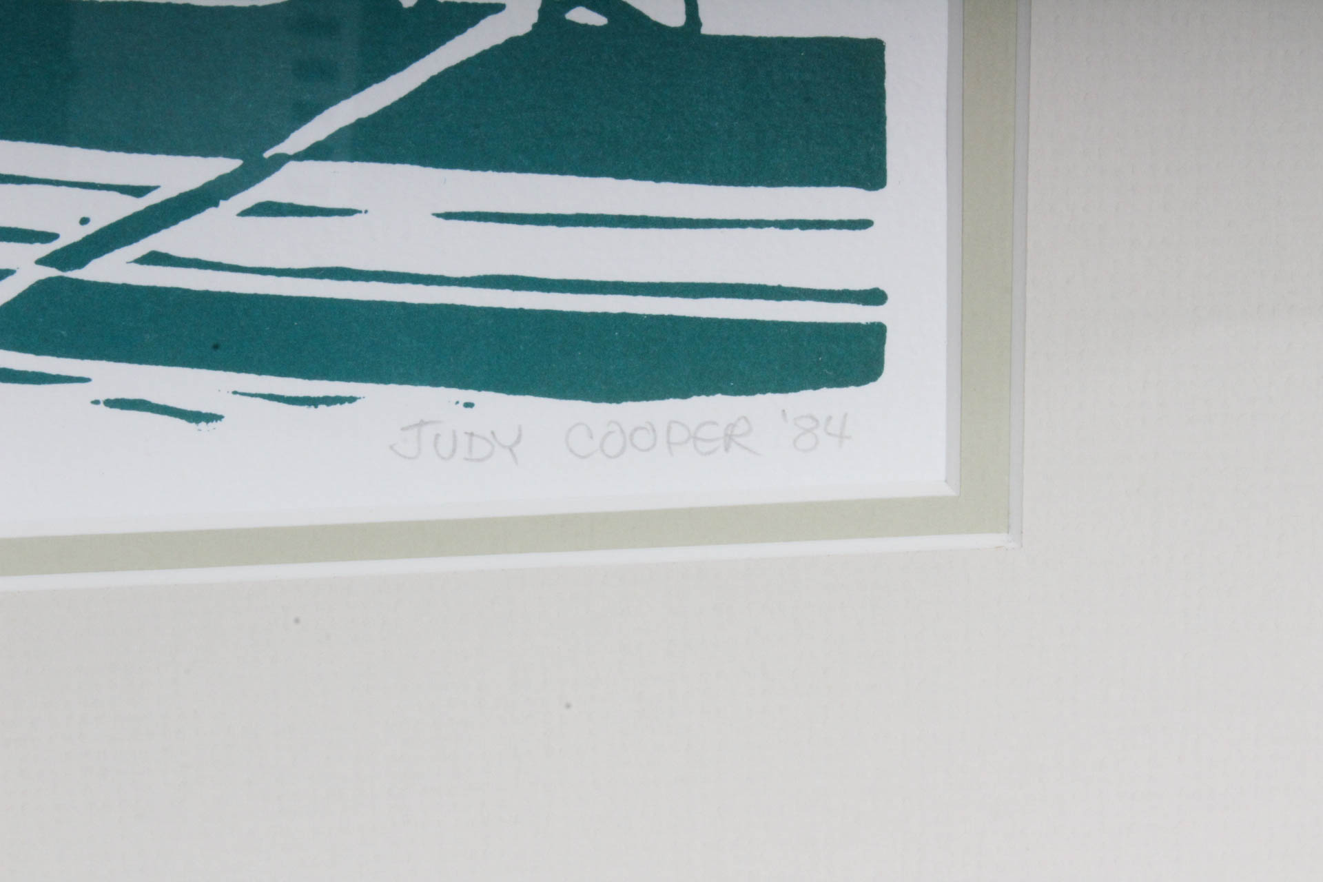 Pair of Judy Cooper Limited Edition Linocut Prints