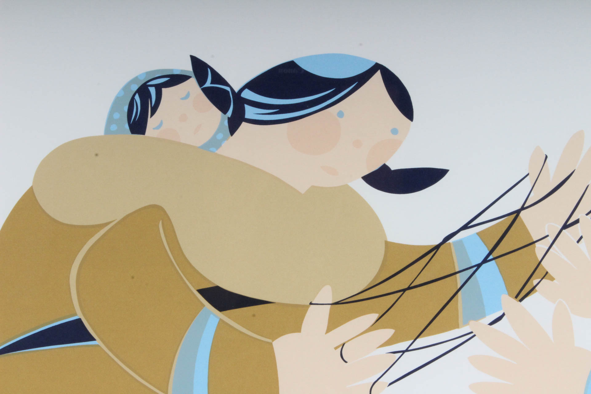 Rie Muñoz Limited Edition Lithograph "Eskimo Game"