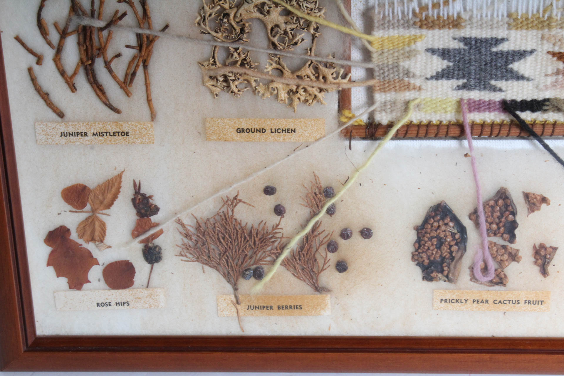 Native American Style Weaving with Natural Dye Samples