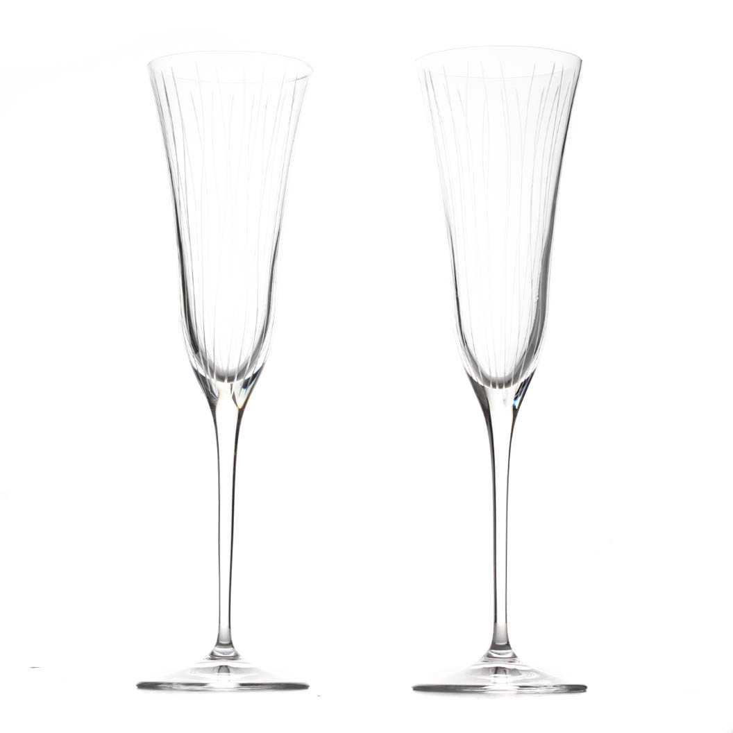 Marquise by Waterford Crystal Champagne Flutes