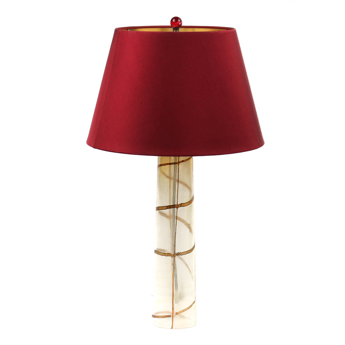 Modernist Glass Body Lamp