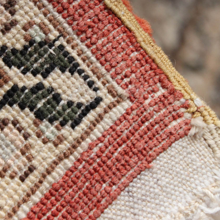 Hand-Knotted Persian Qom Pure Silk Rug