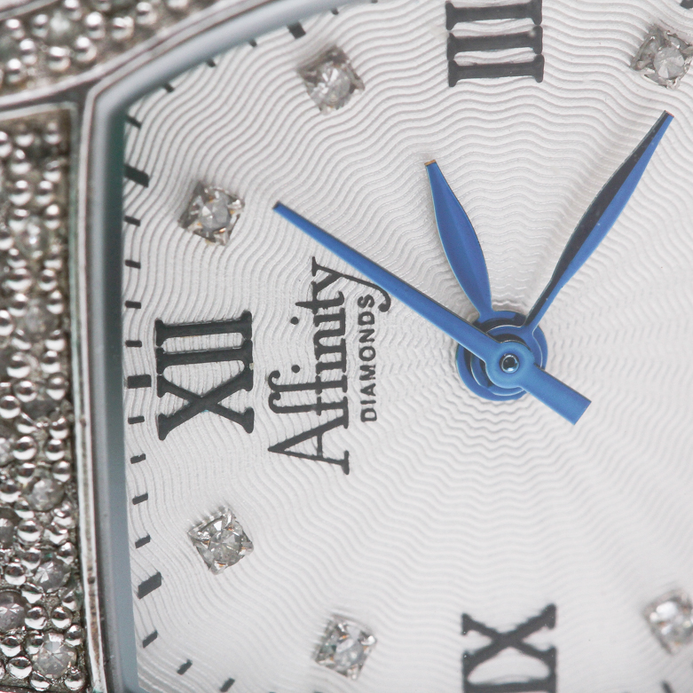Affinity Diamonds Sterling Silver and Diamond Watch